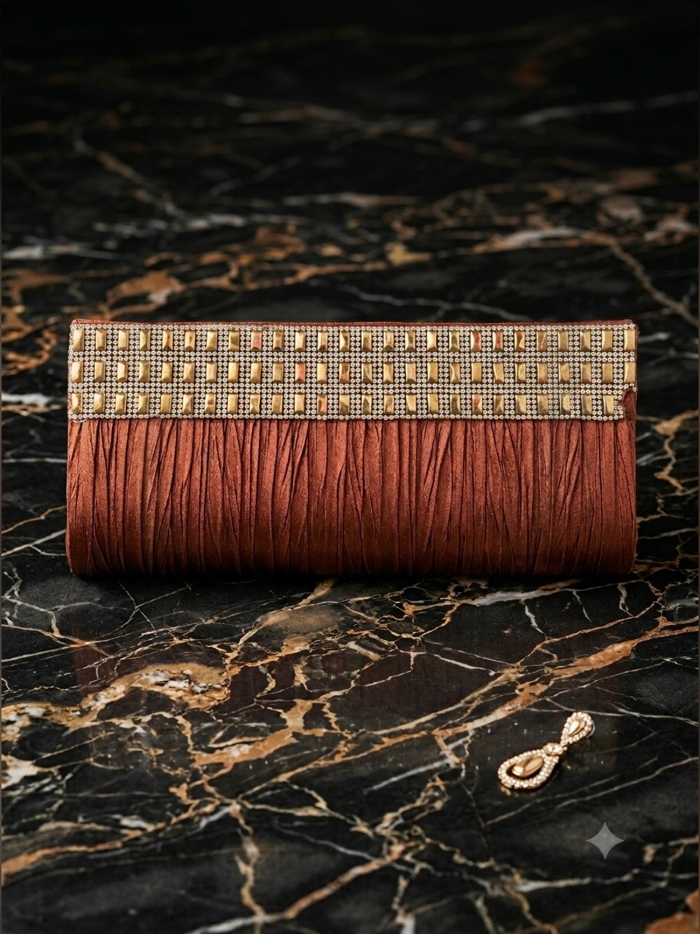 Unbranded Satin Evening Clutch Bag Purse